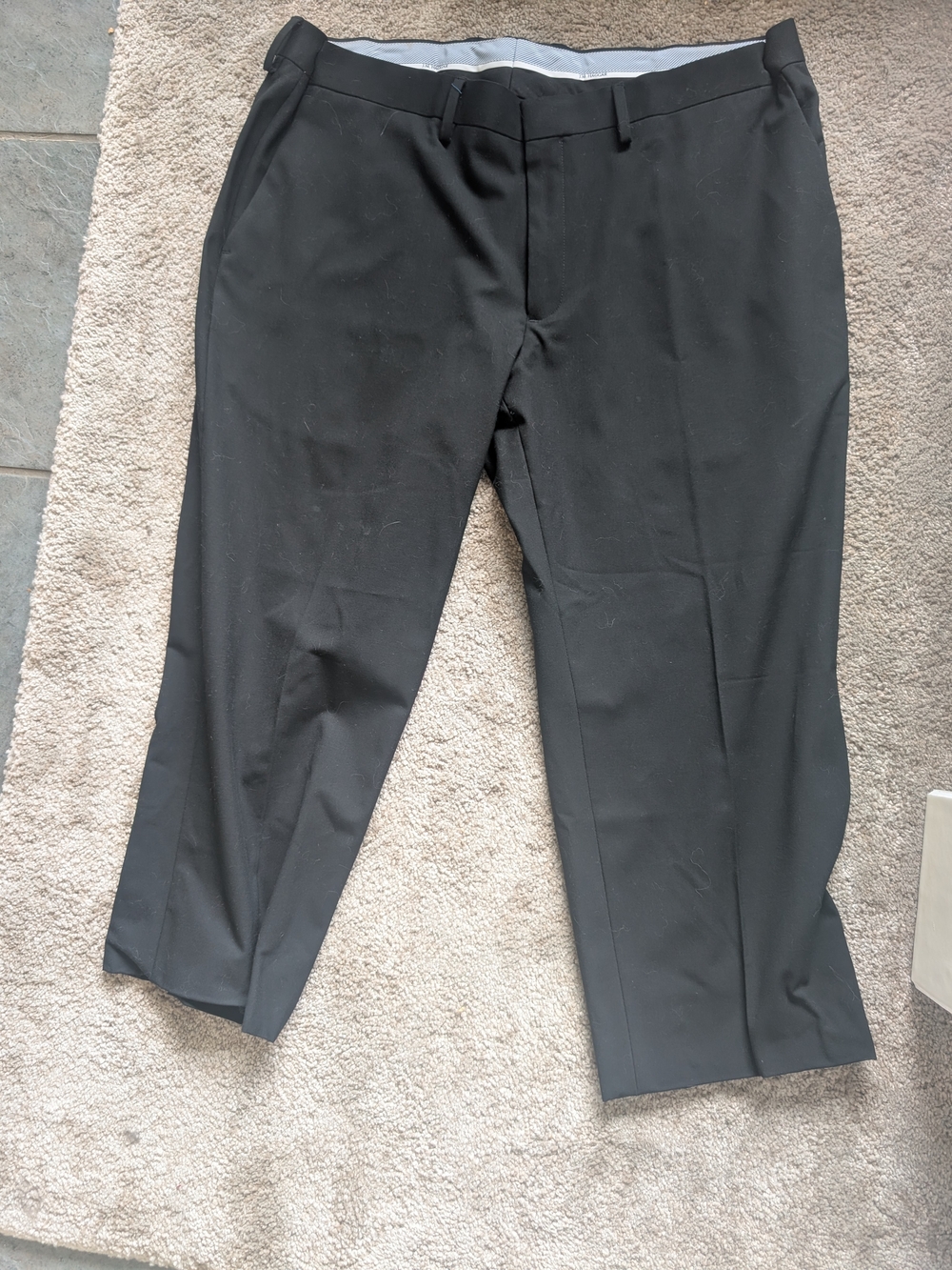 Haggar Black Men's Dress Pants - Classic Straight Fit